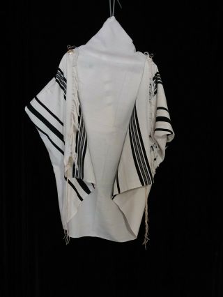 Kosher Tallit Prayer Shawl 100 Wool Size 40 62x40 In 158x100 Cm 2053