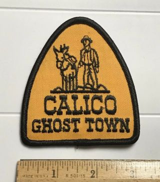 Calico Ghost Town California Mountains Mining Miner Pack Mule Souvenir Patch