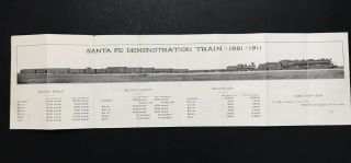 Santa Fe Demonstration Train 1881 - 1911 Panoramic Photo Poster
