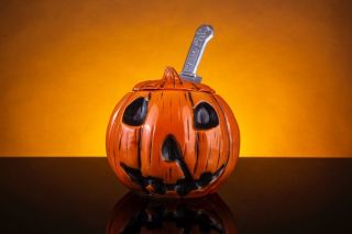 Halloween Tiki Mug Mondo Michael Myers Pumpkin Orange Jack - O - Lantern Limited Ed.