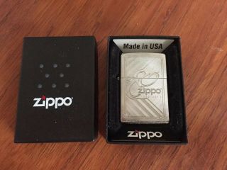 Zippo Petrol Lighter 1932 - 2012 80th Anniversary Brushed Chrome.  Box