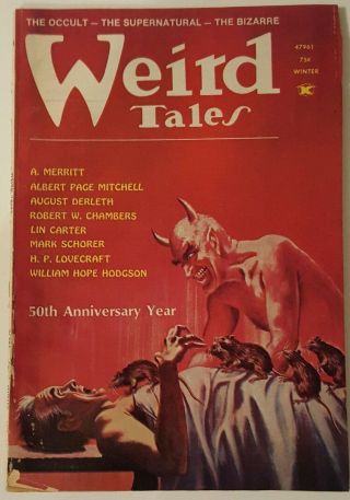 Weird Tales Winter 1973 A.  Merritt H.  P.  Lovecraft William Hodgson