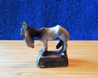 Vintage Miniature Ceramic Hungry Horse Figurine - From Hungry Horse Dam Montana