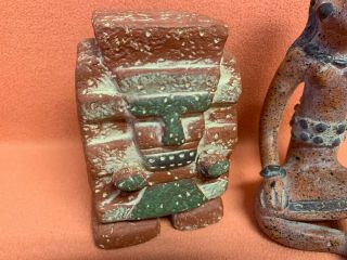 Mayan Aztec Ceramic Pottery Mexico Terracotta Clay Statue Figures Terra Cotta 2