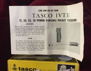 Tasco Quality Optics Pocket Telescope 5