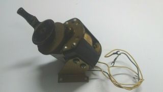 Vintage Hand Crank Telephone Magneto Generator With Crank