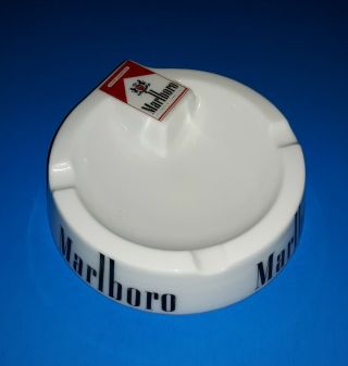Vintage Marlboro Cigarettes Ashtray Opalex France Tobacco Advertising Euc