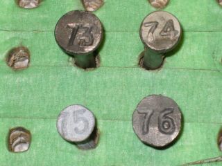 4 Different Steel Late Date 1973 - 1976 Round Date Nails