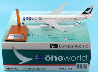 Jc Wings 1:200 Cathay Pacific Airline " Oneworld " A330 - 300 Diecast Model B - Hlu