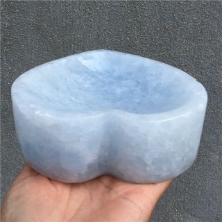 2.  53lb Natural Blue Calcite Quartz Crystal Ashtray Specimen Healing Wot3865