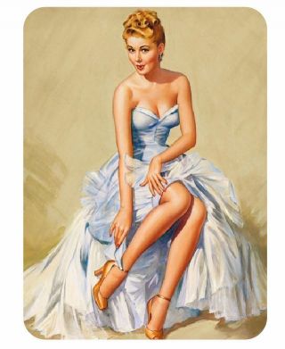 Vintage Style Pin Up Girl Sticker P61 Pinup Girl Sticker
