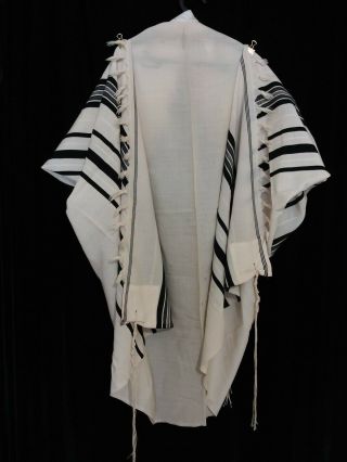 Kosher Tallit Prayer Shawl 100 Wool Size 55 70x49 In 178x124 Cm 2101