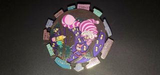 Disney Wdi Alice In Wonderland 60th Cheshire Cat Spinner Le 250 Pin
