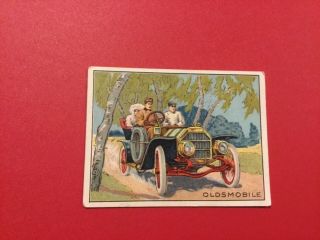 1910 Turkey Red Tobacco Card Automobile Series Oldsmobile