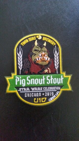 Star Wars Celebration Chicago Twin Suns Brewery Gamorrean Guard Patch