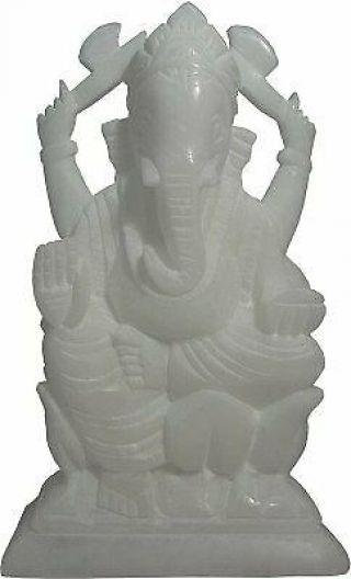 Marble Lord Ganesh Idol Decorative Religious Home Décor 16 Cm