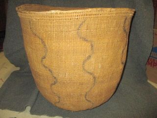 South American Native American Burden Basket Large Old