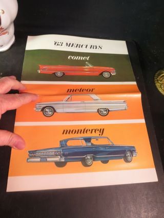 1963 Mercury Comet,  Meteor,  Monterey Sales Brochure