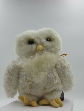 2001 Harry Potter Gund Hedwig White Snow Owl Plush 5 " Stuffed Animal Toy