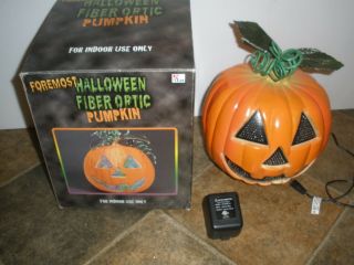 Foremost Halloween Fiber Optic Pumpkin Light Indoor Use Only