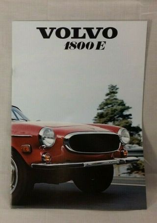 1971 Volvo 1800e Full Color Brochure 14 Pages 8.  25 " X 11.  75 "