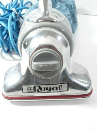 Vintage Royal Prince Portable Hand Held Vacuum Cleaner Model 501 Blue 3