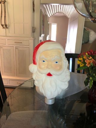 Vintage Christmas Santa Head Face Blow Mold - 1989 Union Products