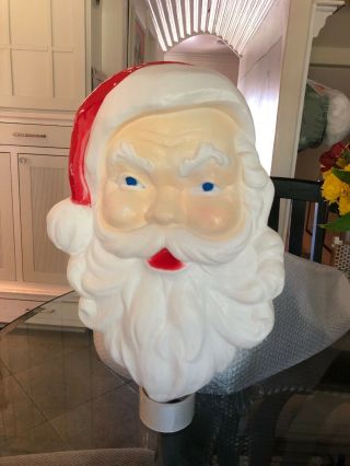 Vintage Christmas Santa Head Face Blow Mold - 1989 Union Products 2