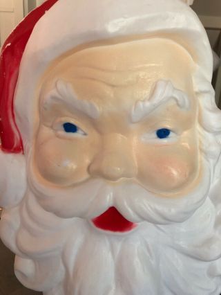Vintage Christmas Santa Head Face Blow Mold - 1989 Union Products 3