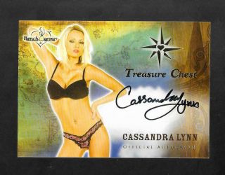 Benchwarmer 2014 Treasure Chest Autograph Card Cassandra Lynn