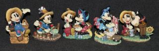 Disney Enesco Mickey Mouse Man About Town And Farm Set