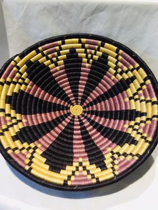 Hand Woven African Wall Basket