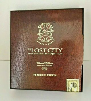 The Lost City 2014 Wooden Arturo Fuente Cigar Box Empty Vguc