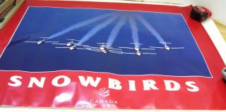 1992 Snowbirds Canada Poster 9 Airplanes Airshow Souvenir Memorabilia