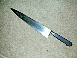 Rare Antique 11.  5 " Blade King Cutlery Carbon Steel Chef 