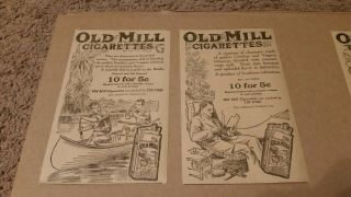 1910 Old Mill Cigarettes Tobacco Newspaper Ads