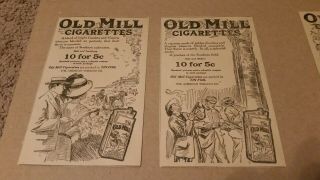 1910 Old Mill Cigarettes Tobacco Newspaper Ads 2