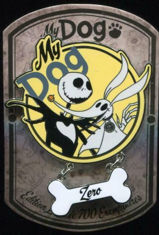 Dlp Dlrp Paris My Dog Jack Skellington And Zero Nightmare Le Disney Pin 114687