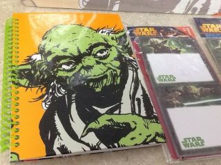 Star Wars Yoda Package/ Dry Erase Board,  Notebook,  Sticky notes,  Magnetic Pad,  Rare 2