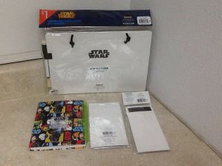 Star Wars Yoda Package/ Dry Erase Board,  Notebook,  Sticky notes,  Magnetic Pad,  Rare 7