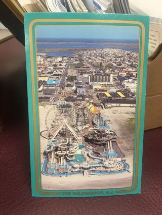 Vintage 1980s Wildwood Nj Boardwalk Morey’s Pier Postcard