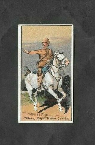 A.  T.  C.  1900 Scarce (military) Type Card  Officer Royal Horse Guards
