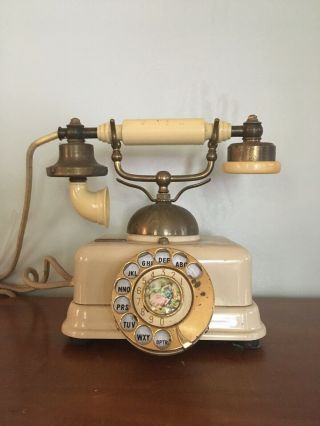 Vintage Duchess French Style Rotary Dial Telephone Phone Made In Japan