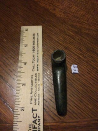 Indian Artifacts G10 Steatite Elbow Pipe Intrusive Mound Thin Rare - Smyth Co Va