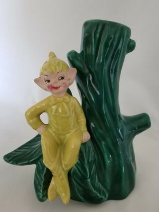 Gilner Pixie Elf On Tree Vase