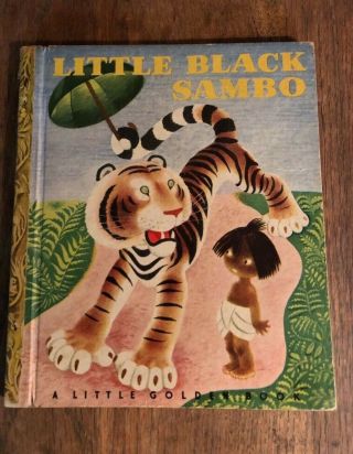 1948 First Printing Golden Book Little Black Sambo Book A