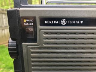 Vintage 1976 General Electric 7 - 2959A Multiband Transistor Radio Great 7