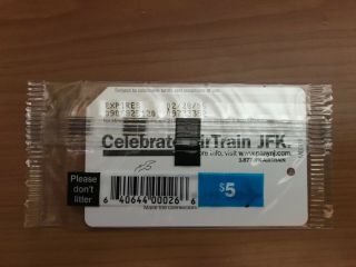 Very Rare Celebrate Airtrain Jfk Nyc Subway Metrocard In
