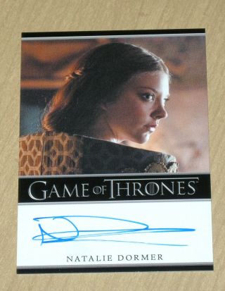 2013 Rittenhouse Game Of Thrones Season 2 Autograph Auto Natalie Dormer Margaery