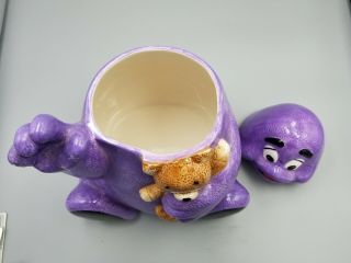 Treasure Craft McDonald ' s Grimace Cookie Jar Ronald McDonald Purple Teddy Bear 6